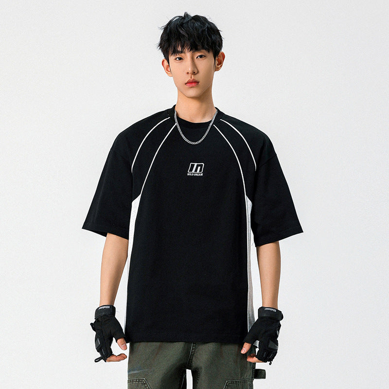 T-shirt brodé à manches courtes pour hommes - MarkoFit