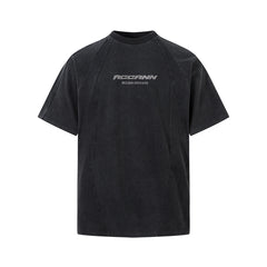 Retro washed T-shirt with short sleeves for men - MarkoFit