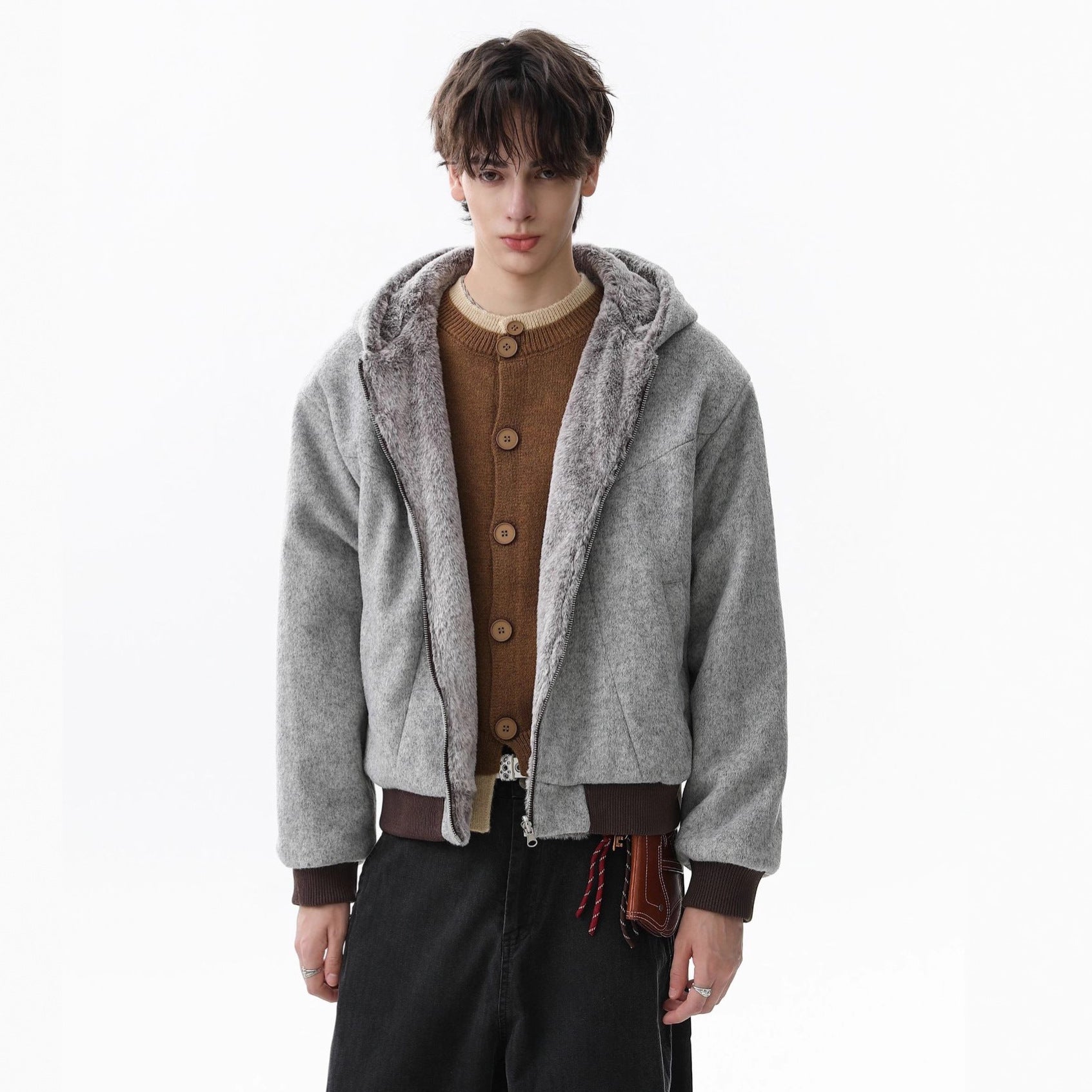 Zipper hooded sweatshirt for men - MarkoFit