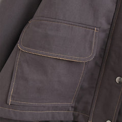 Splicing washed pocket embellishment thin jacket