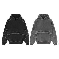 Washed hooded sweatshirt for men - MarkoFit
