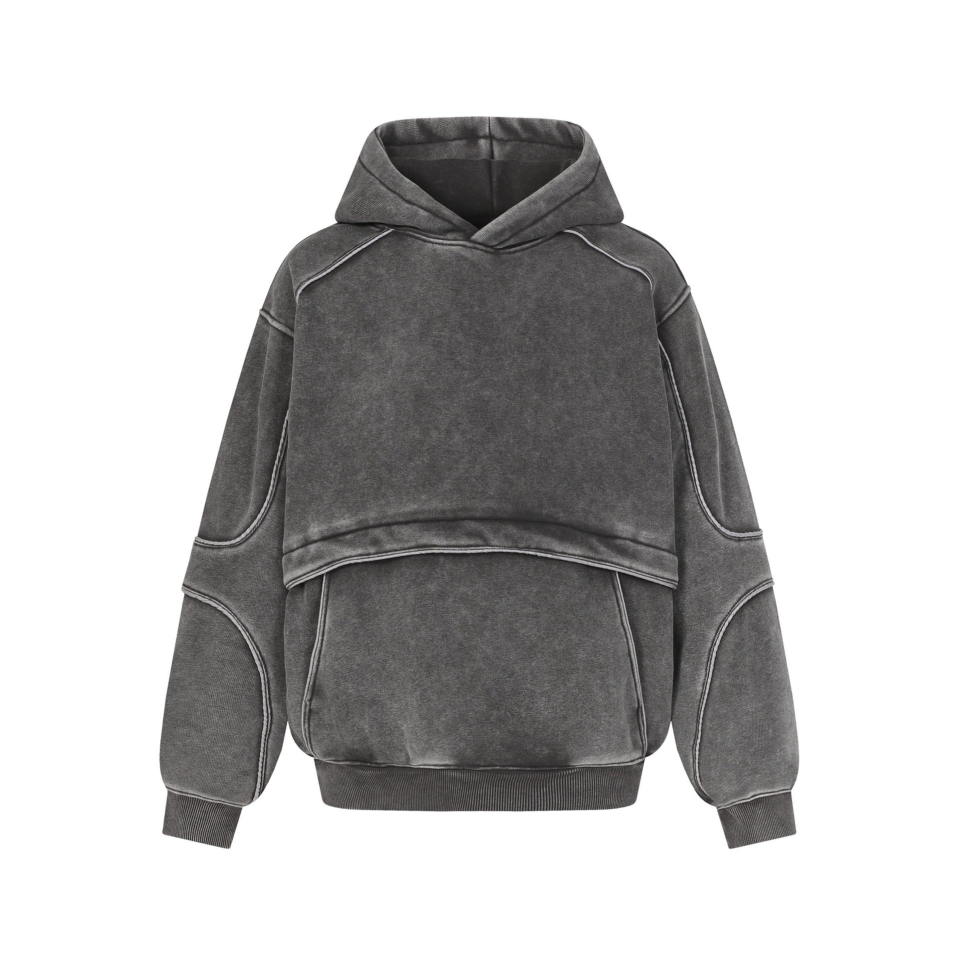 Washed hooded sweatshirt for men - MarkoFit