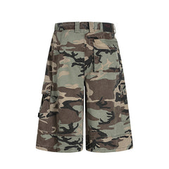 Patch hole camouflage cropped pants for men - MarkoFit
