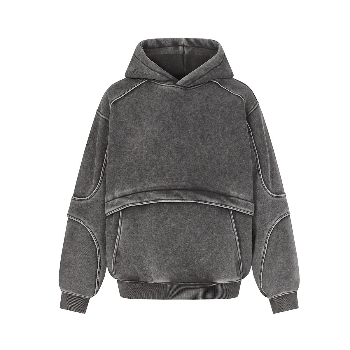 Washed hooded sweatshirt for men - MarkoFit