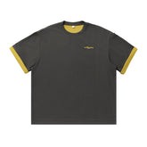 Short sleeved letter embroidered T-shirt for men - MarkoFit