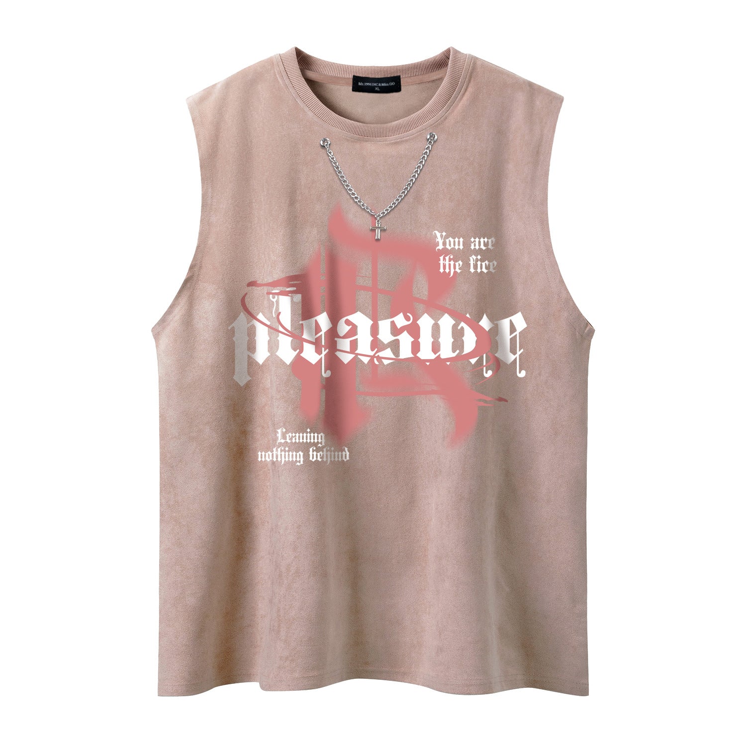 Letter chain simple loose T-shirt for men and women - MarkoFit