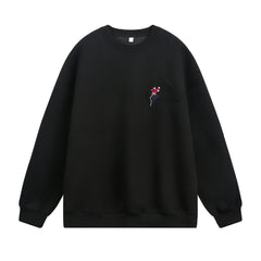 Embroidered round neck sweatshirt for men - MarkoFit