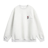 Embroidered round neck sweatshirt for men - MarkoFit