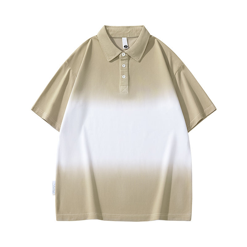 Polo à manches courtes dégradé pour homme en été - MarkoFit