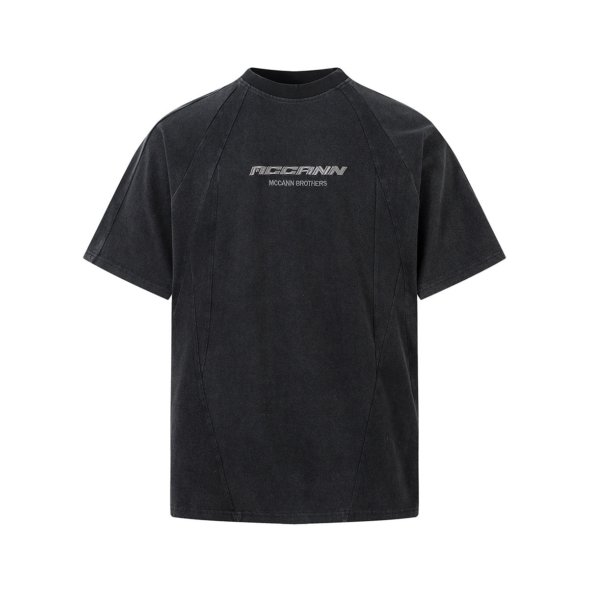 Retro washed T-shirt with short sleeves for men - MarkoFit