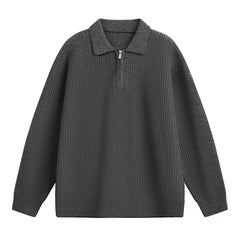 Half zip lapel sweater for men - MarkoFit