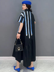 Korean Fashion Shirt Dress For Women Office Lady Loose Elegant Chic Vestido Clothes Robe