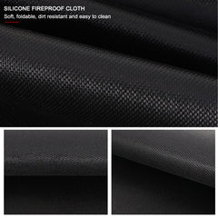 Outdoor camping silicone fireproof cloth picnic barbecue insulation pad flame retardant cloth high temperature fire blanket fiberglass cloth
