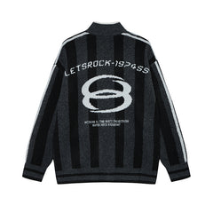 Pull à rayures et col montant pour homme - MarkoFit