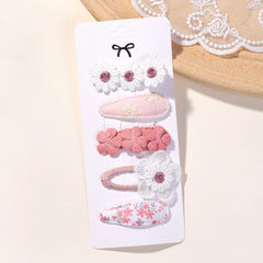 5Pcs BB Clips Set for Children Hair Accessories Sweet Hair bangs