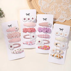 5Pcs BB Clips Set for Children Hair Accessories Sweet Hair bangs