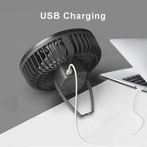 USB Rechargeable Wireless Ceiling Electric Fan With LED light For Home
