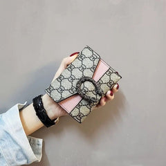 New Style Women's Short Wallet Female Student Three-Fold
