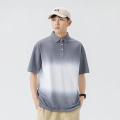 Polo à manches courtes dégradé pour homme en été - MarkoFit