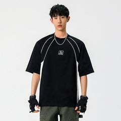 T-shirt brodé à manches courtes pour hommes - MarkoFit