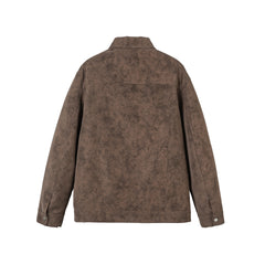 Veste en cuir PU polyvalente à boucle métallique vieillie - MarkoFit