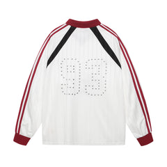 Hiphop rivet design color blocked sports T-shirt for men - MarkoFit