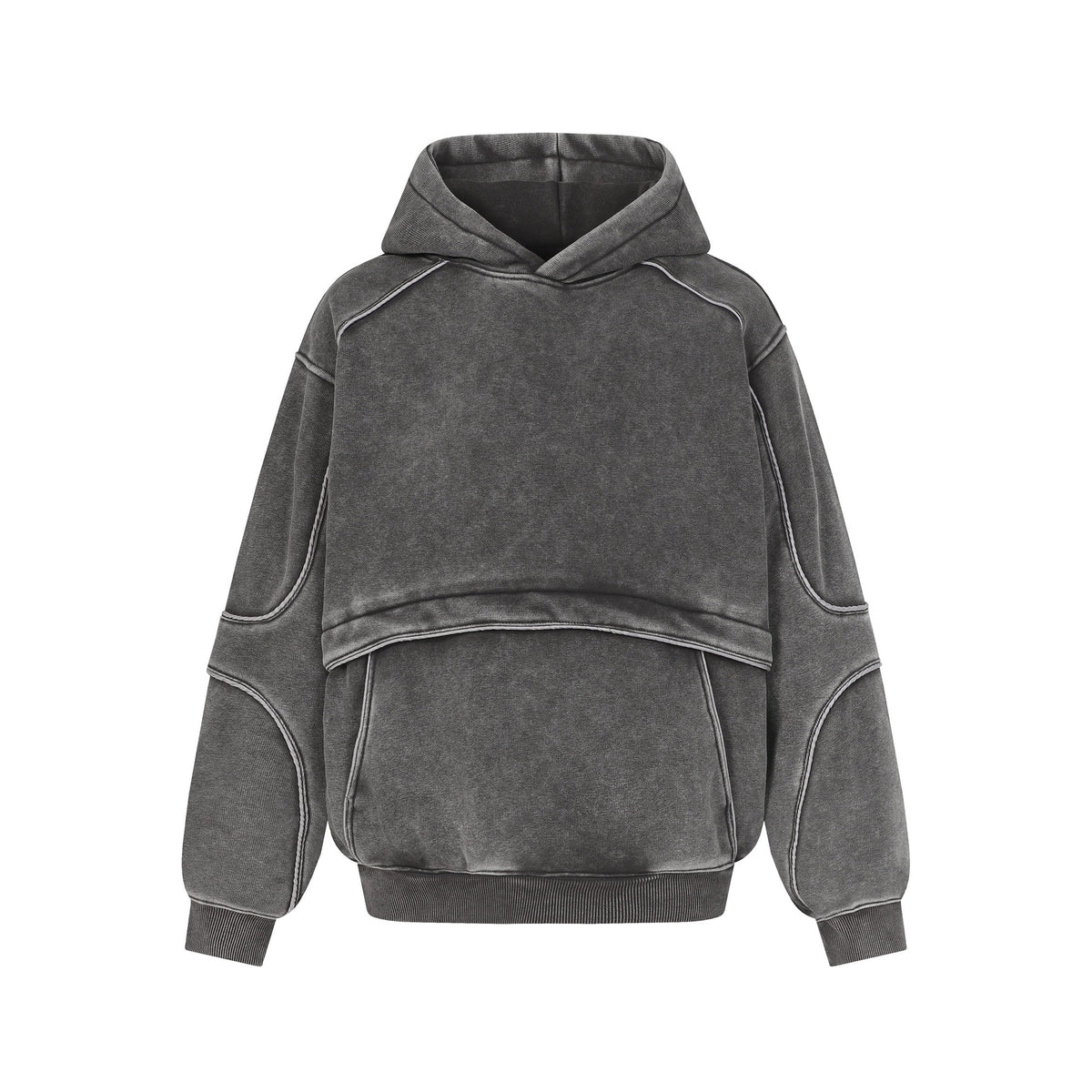 Washed hooded sweatshirt for men - MarkoFit