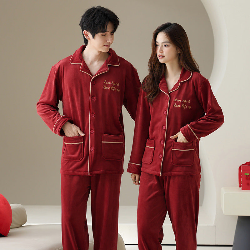 Couple's pajamas and home clothes