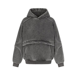 Washed hooded sweatshirt for men - MarkoFit