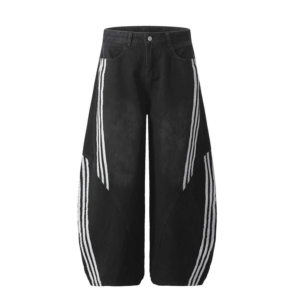 Striped Skinny Jean Loose Floor-Length Trousers - MarkoFit