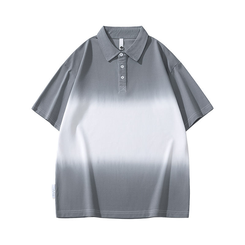 Polo à manches courtes dégradé pour homme en été - MarkoFit