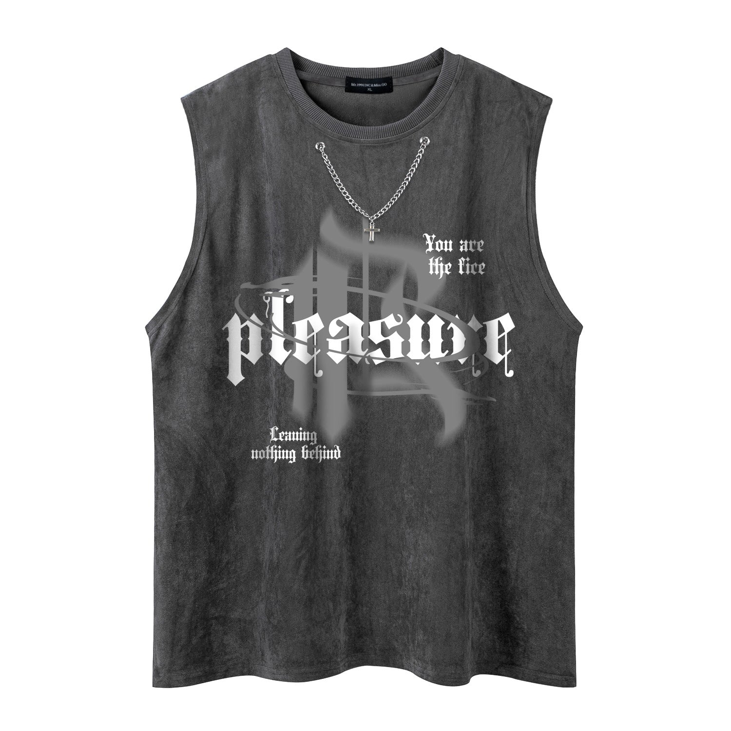 Letter chain simple loose T-shirt for men and women - MarkoFit