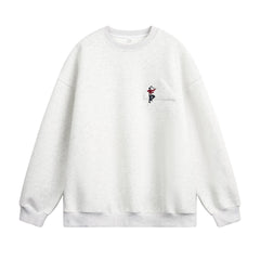 Embroidered round neck sweatshirt for men - MarkoFit
