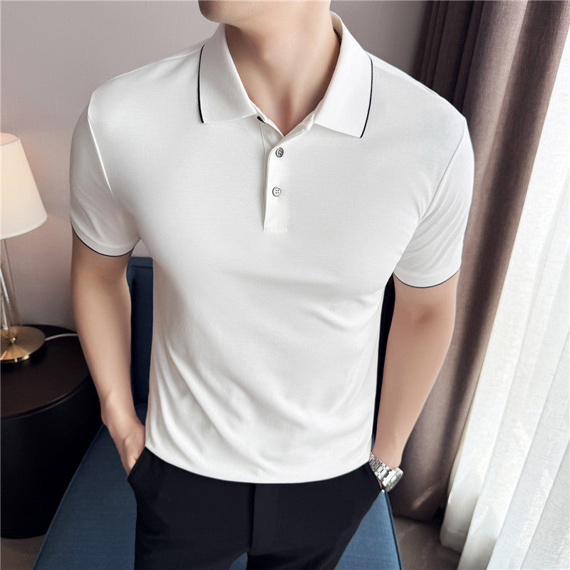 Short sleeved polo shirt for men T-shirt - MarkoFit