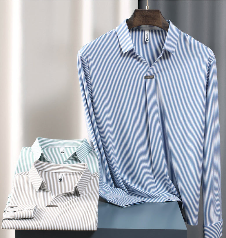 Long Sleeve Polo Shirt for Men - MarkoFit