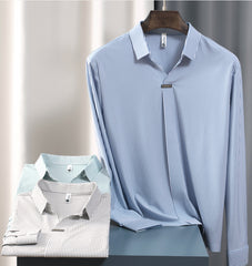 Long Sleeve Polo Shirt for Men - MarkoFit