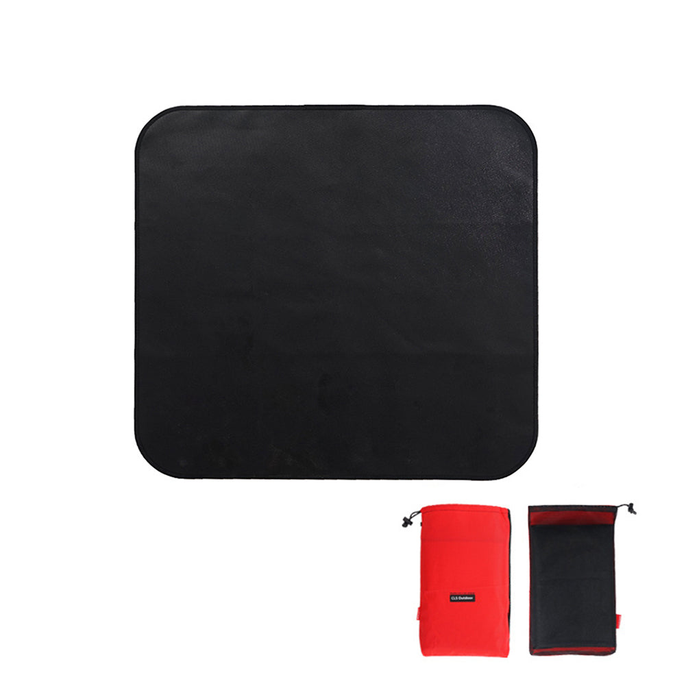 Outdoor camping silicone fireproof cloth picnic barbecue insulation pad flame retardant cloth high temperature fire blanket fiberglass cloth