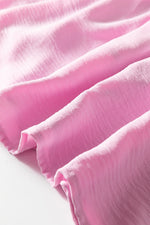 Pink Smocked Bodice Flutter Sleeve Fit Flare Tiered Midi Dress - MarkoFit