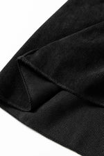 Black Lantern Sleeve Tiered Mini Dress - MarkoFit