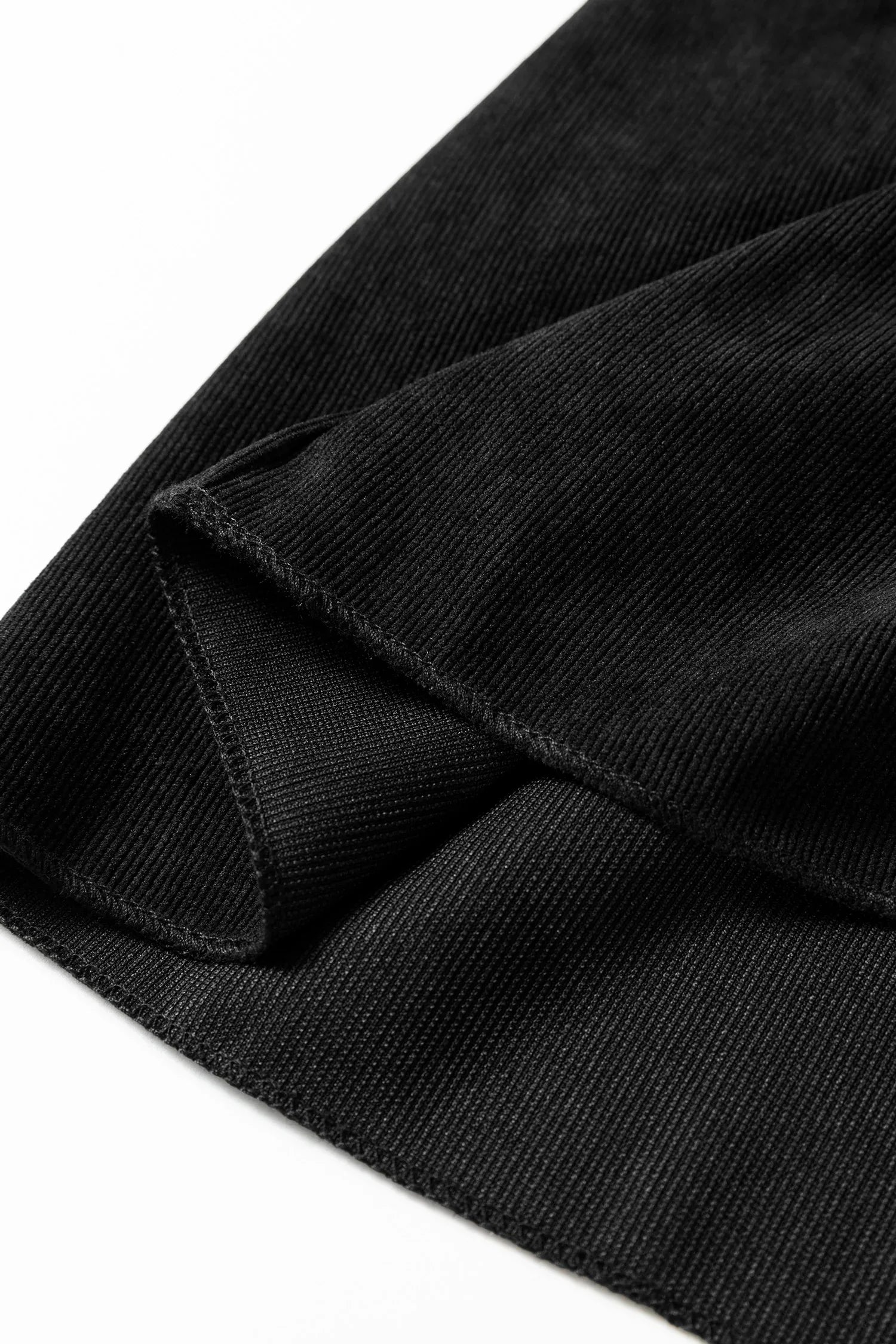 Black Lantern Sleeve Tiered Mini Dress - MarkoFit