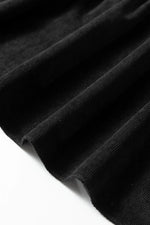 Black Lantern Sleeve Tiered Mini Dress - MarkoFit