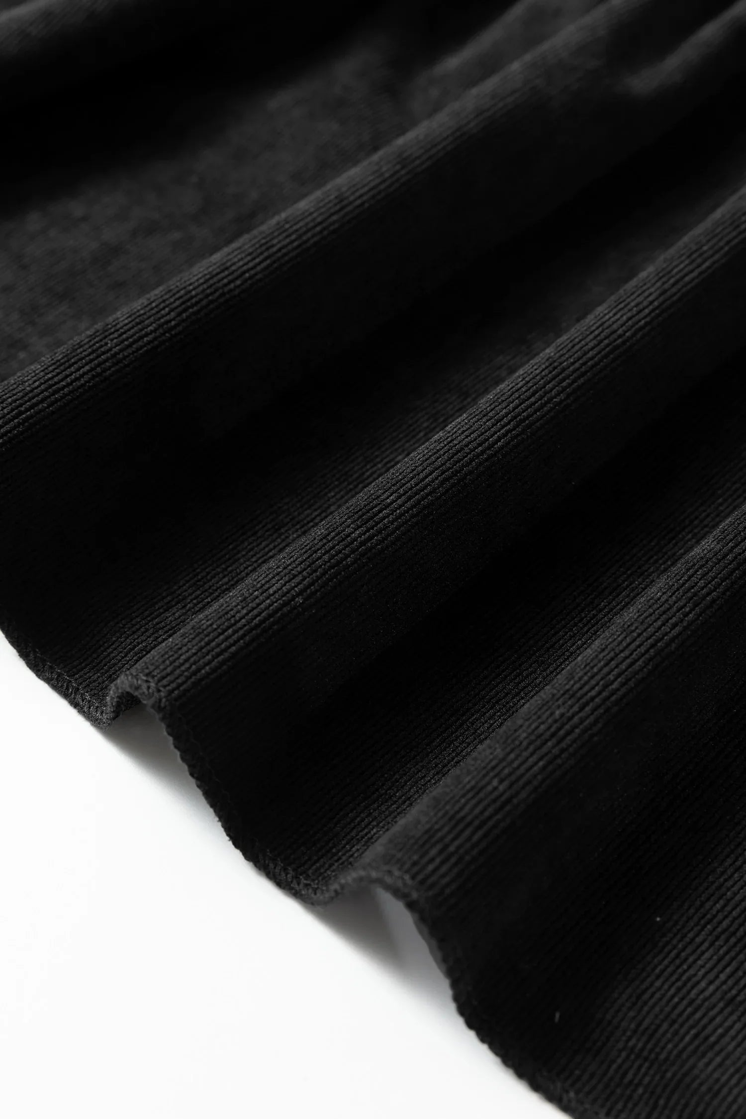 Black Lantern Sleeve Tiered Mini Dress - MarkoFit