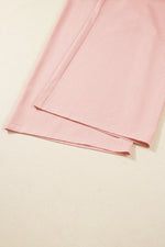 Pink Stripe Drawstring Plus Size Loose Pants - MarkoFit