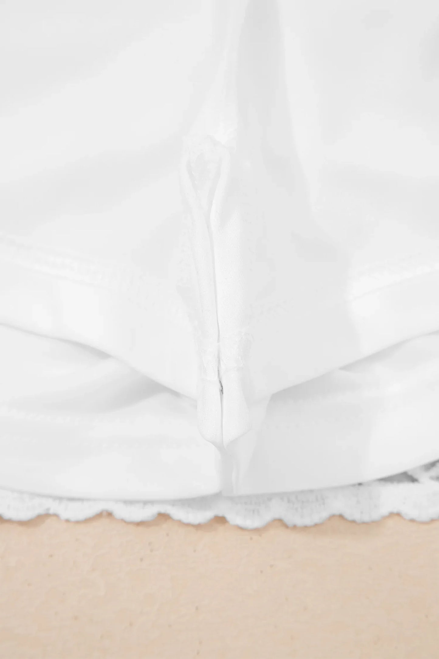 White Plus Size Frilled Elastic Waist Lace Trim Boho Ruffled Shorts - MarkoFit