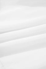 White Plus Size Frilled Elastic Waist Lace Trim Boho Ruffled Shorts - MarkoFit