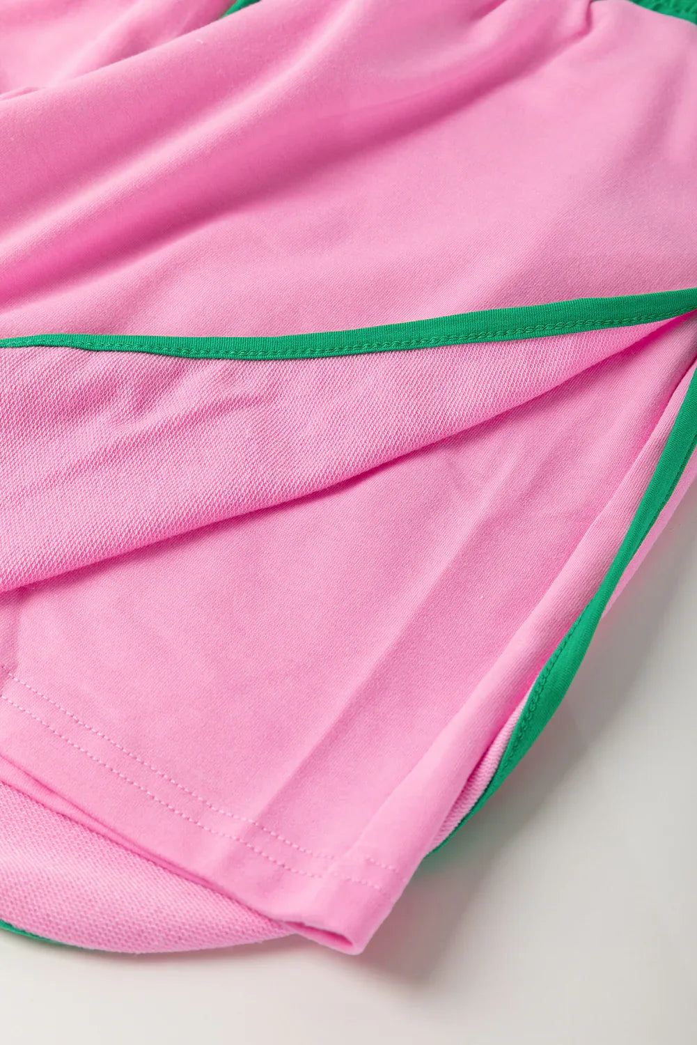 Bonbon Plus Size Contrast Trim T Shirt and Skirt Two Piece Set - MarkoFit