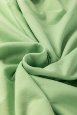 Meadow Mist Green Plus Size V Neck Drop Shoulder Tee Loose Shorts 2pcs Outfit - MarkoFit