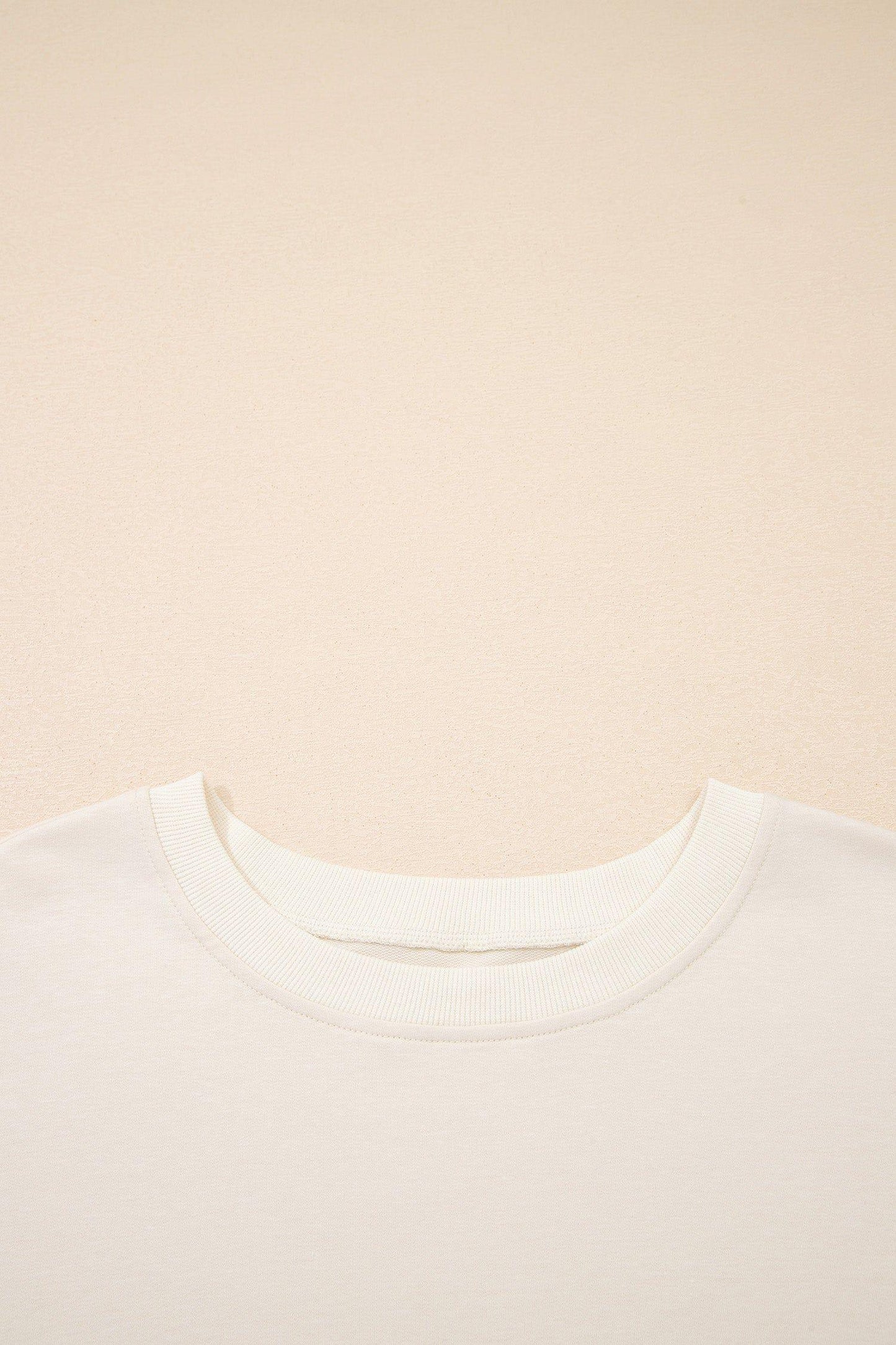 Apricot Camo Print Patchwork Sleeve Raw Hem Plus Size Sweatshirt - MarkoFit