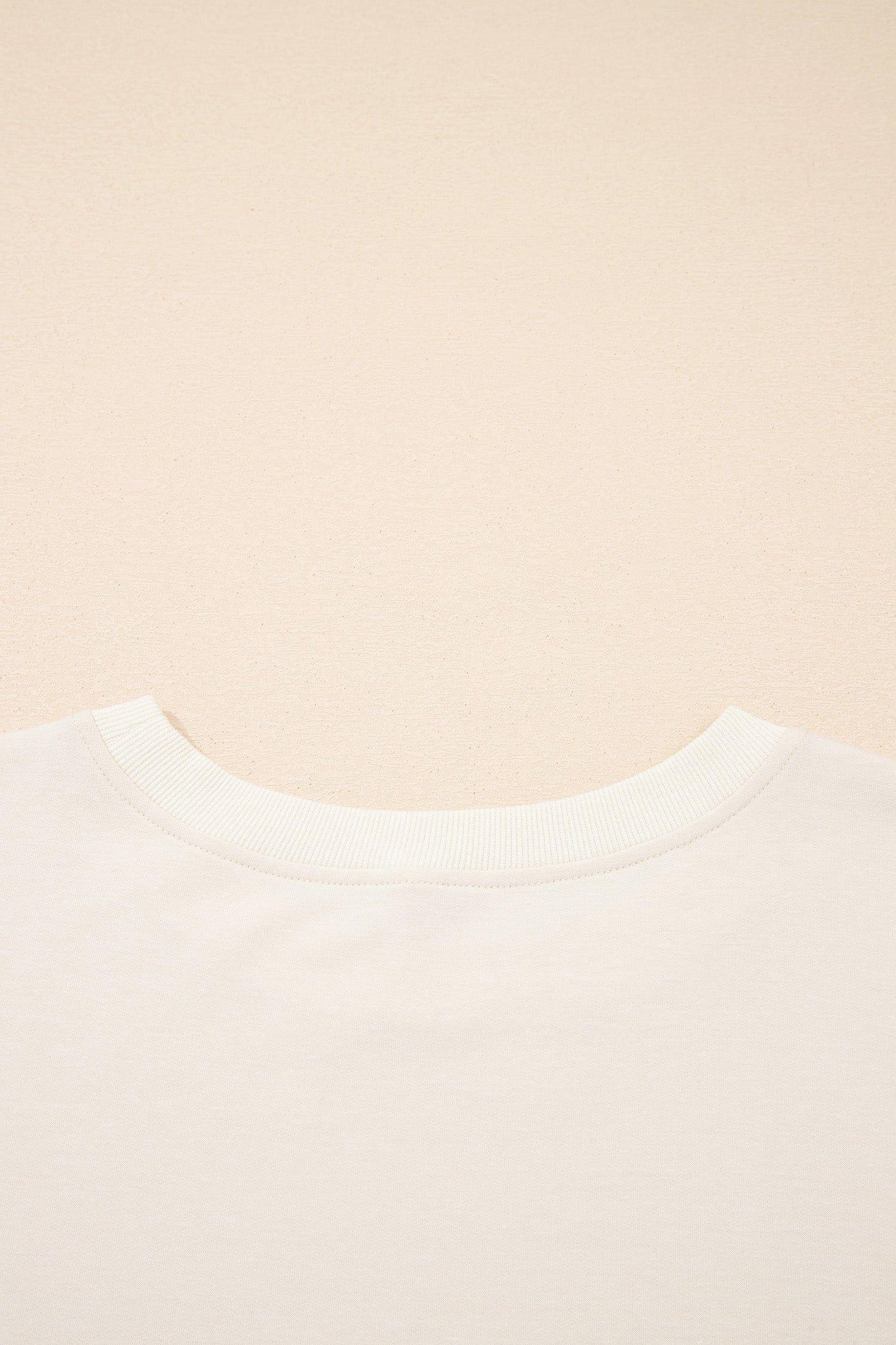 Apricot Camo Print Patchwork Sleeve Raw Hem Plus Size Sweatshirt - MarkoFit