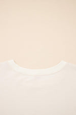 Apricot Camo Print Patchwork Sleeve Raw Hem Plus Size Sweatshirt - MarkoFit